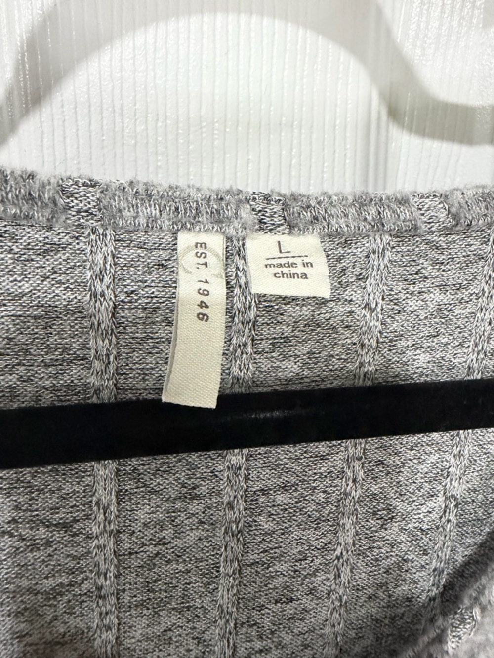 Cato Gray Ribbed Button-Back Knit Cardigan - Picture 2 of 8